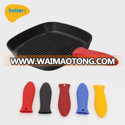 Silicone Hot Handle Holder Kitchen Heat Resistant Silicone Pot Handle Holder Pot Handle Sleeve Cover For Cast Iron Skillets Pan