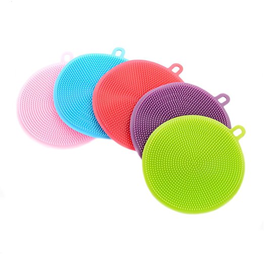 Food Grade Silicone Dish Sponge Antibacterial Magic Sponge Mildew-free Dishwashing Better Sponges Smart Kitchen Scrubber